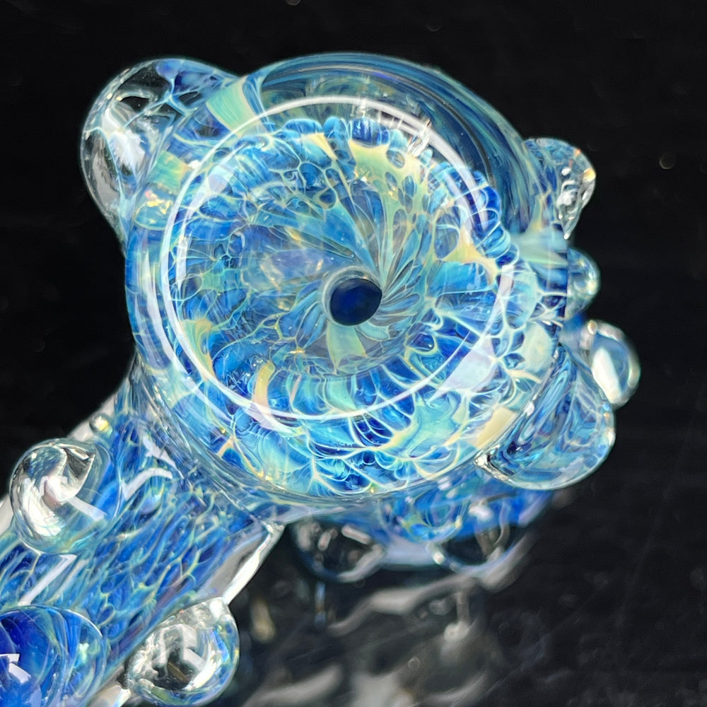 Ocean Blue Marble Hammer + Case Combo Glass Pipe TG   