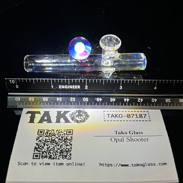 Opal Shooter Glass Pipe Tako Glass   