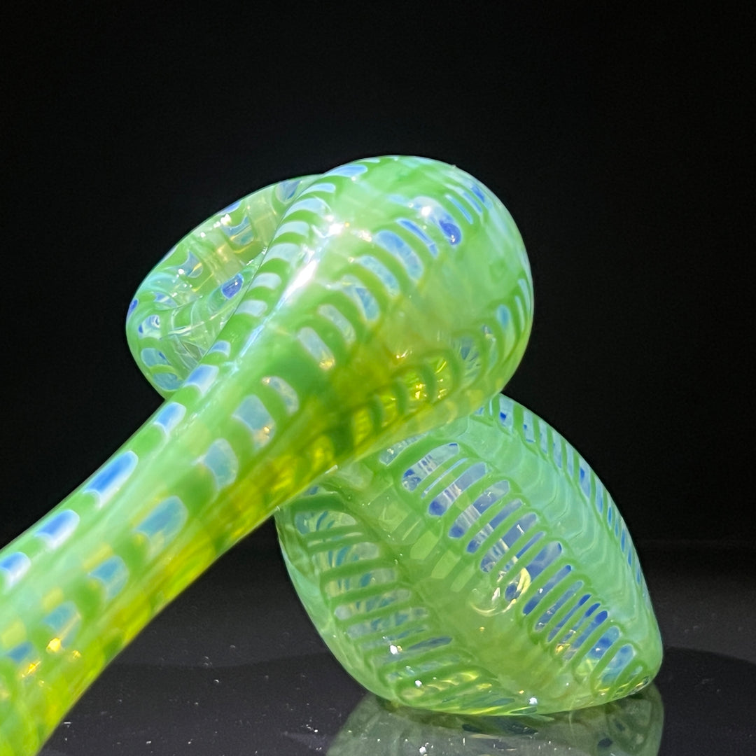 Fumed Color Rake Sidecar Bubbler Glass Pipe Mary Jane's Glass