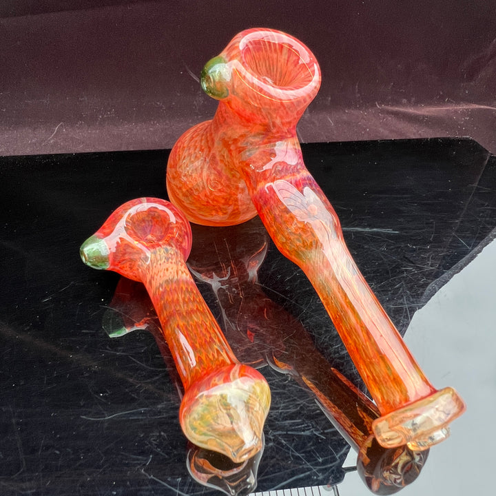 Guava Hammer Bubbler Combo Glass Pipe Cose Glass   