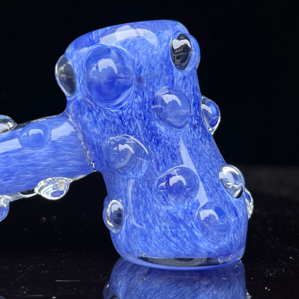 Sky Blue Marble Hammer Glass Pipe TG   