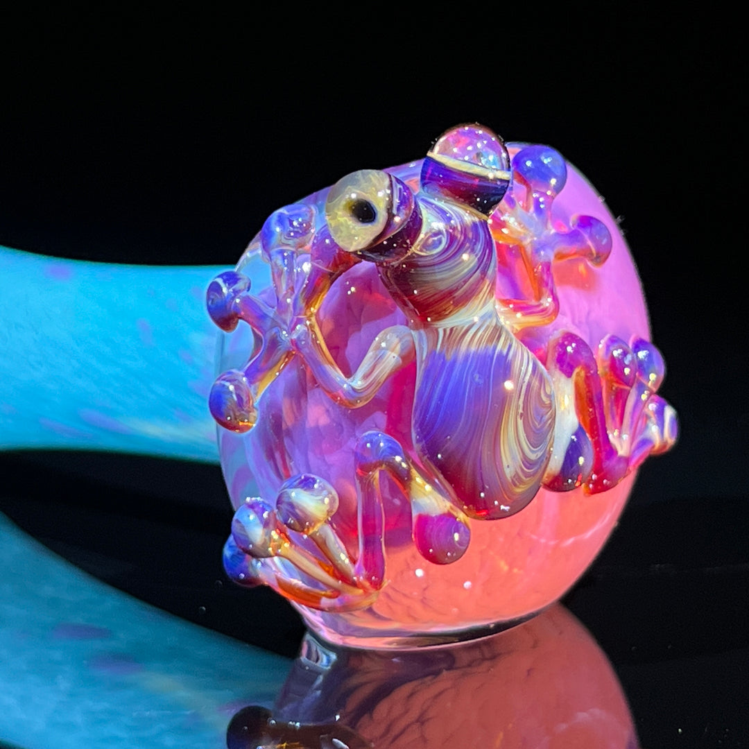 Frozen Explosion Frog Spoon Glass Pipe Beezy Glass   