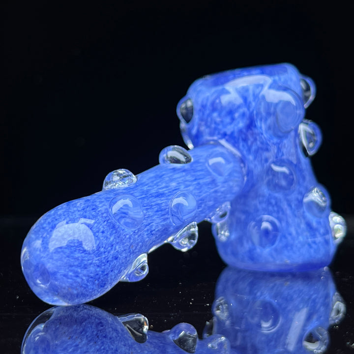 Sky Blue Marble Hammer Glass Pipe TG   