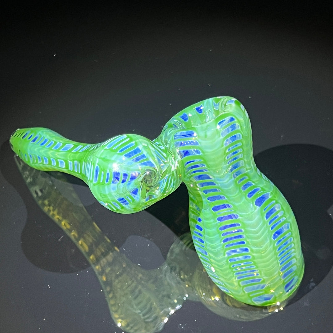 Fumed Color Rake Sidecar Bubbler Glass Pipe Mary Jane's Glass