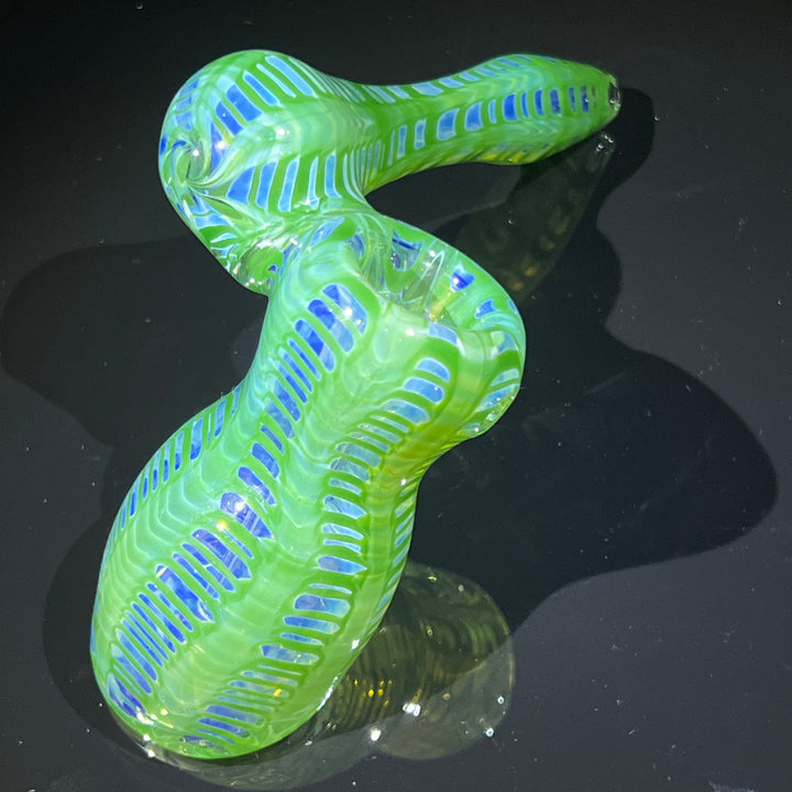 Fumed Color Rake Sidecar Bubbler Glass Pipe Mary Jane's Glass