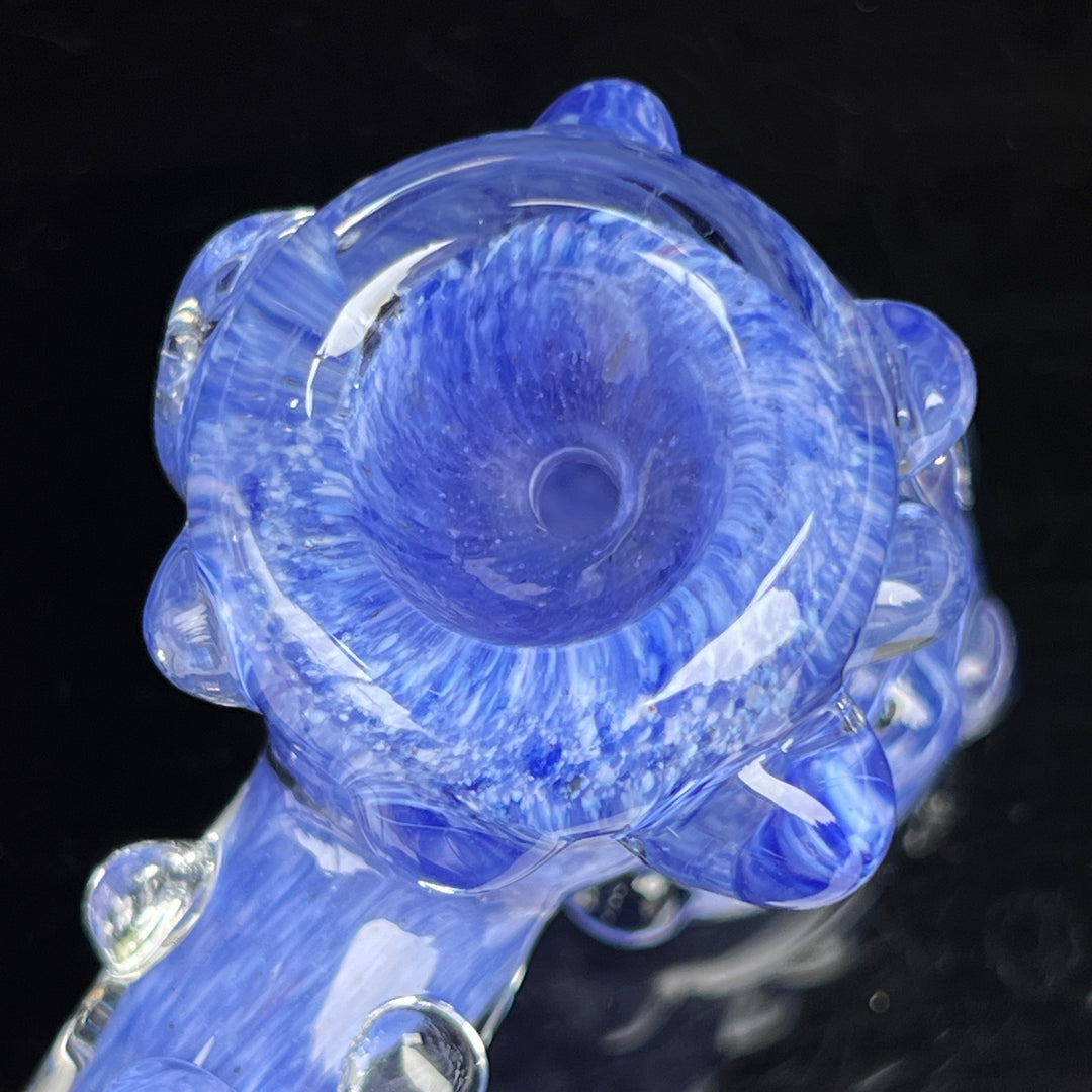 Blue Peanut Pipes + Sky Blue Marble Hammer Combo Glass Pipe TG   