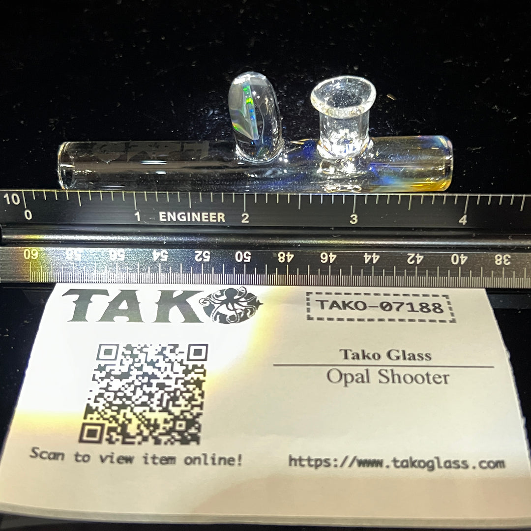 Opal Shooter Glass Pipe Tako Glass   