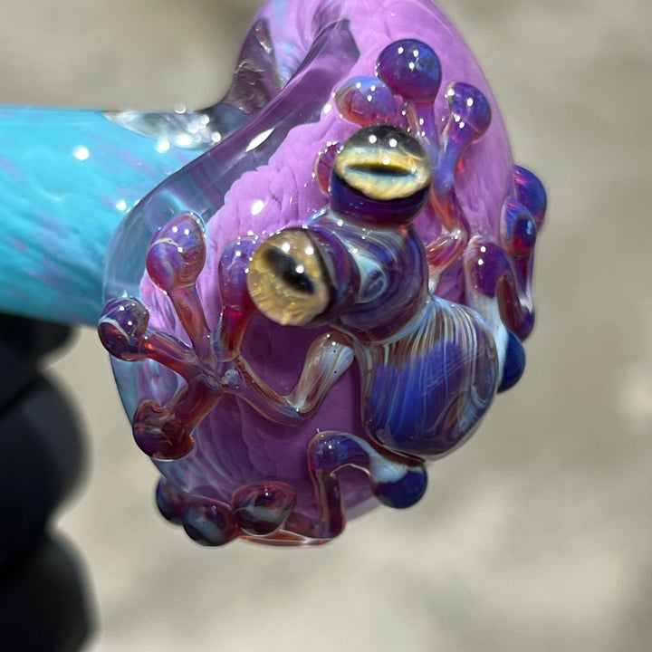 Frozen Explosion Frog Spoon Glass Pipe Beezy Glass   