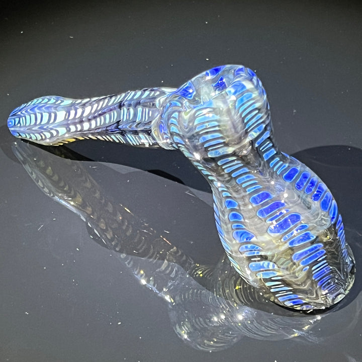 Fumed Color Rake Hammer Bubbler Glass Pipe Mary Jane's Glass