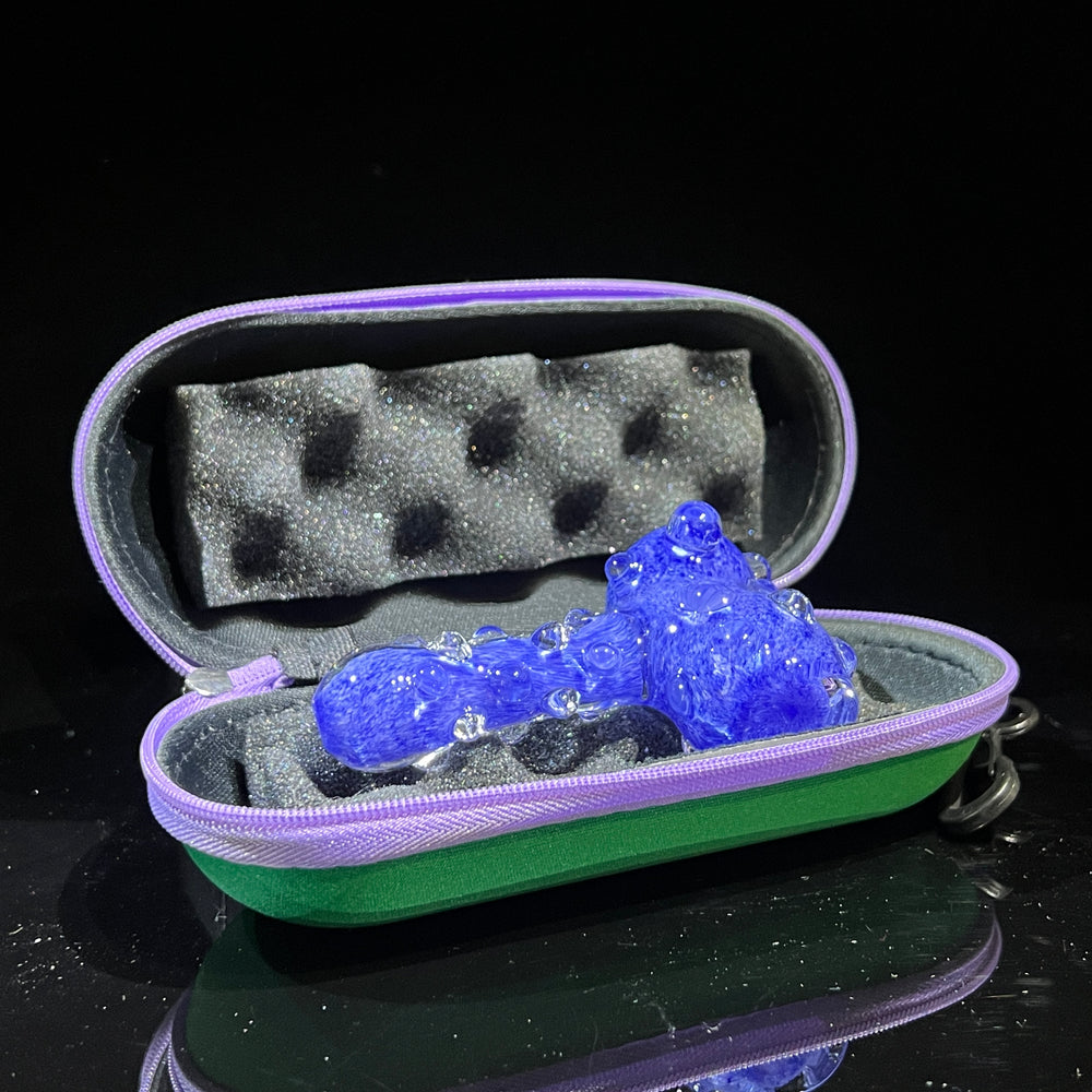 Sky Blue Marble Hammer + Case Combo Glass Pipe TG   