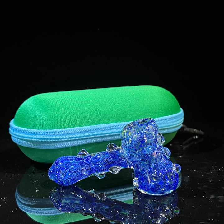 Ocean Blue Marble Hammer + Case Combo Glass Pipe TG   