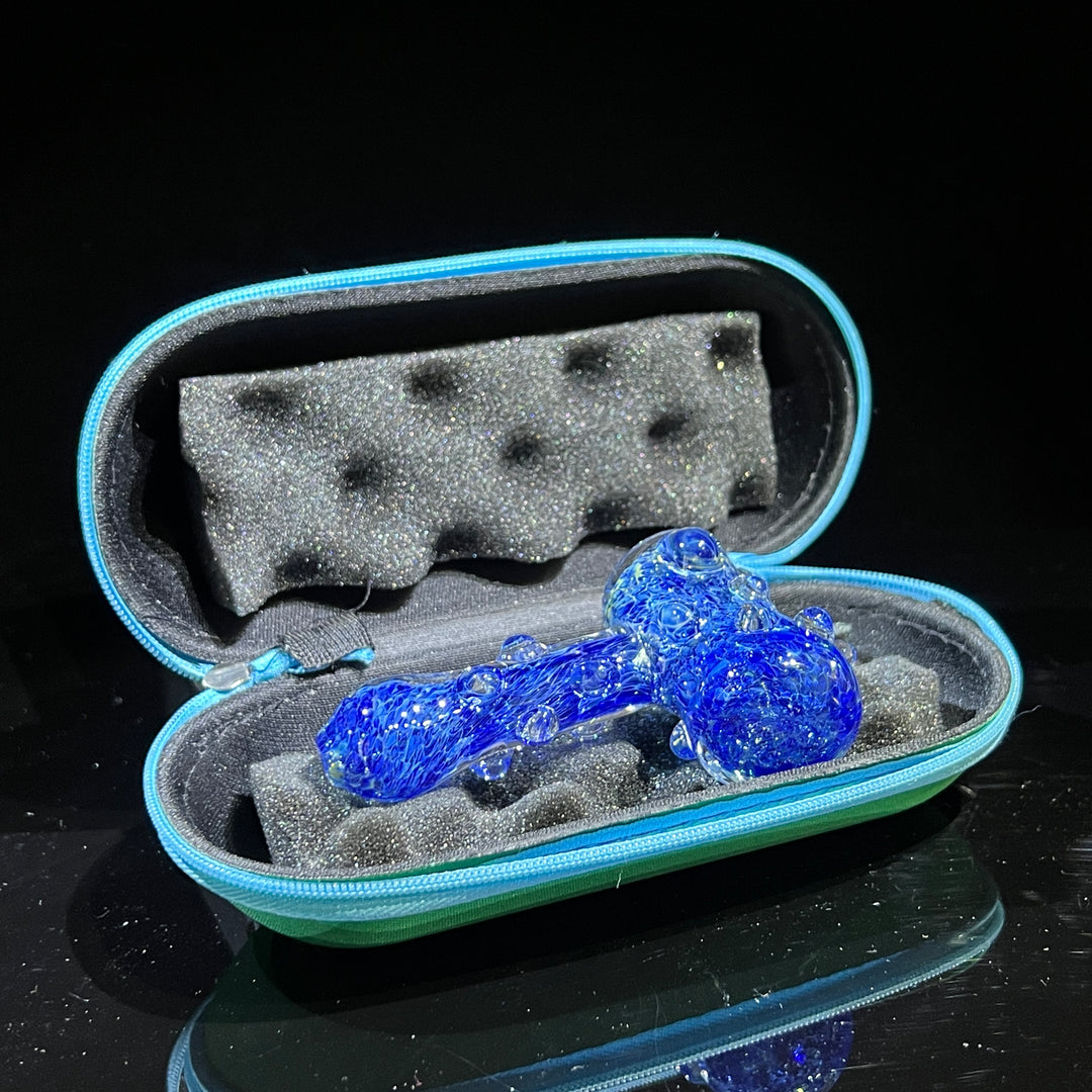 Ocean Blue Marble Hammer + Case Combo Glass Pipe TG   