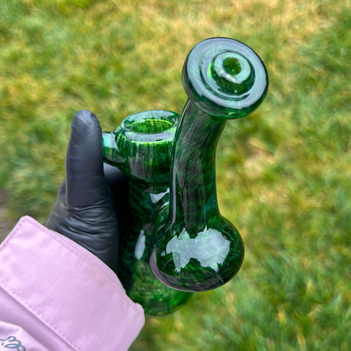 Forrest Green Sherlock Bubbler Combo Glass Pipe Cose Glass   