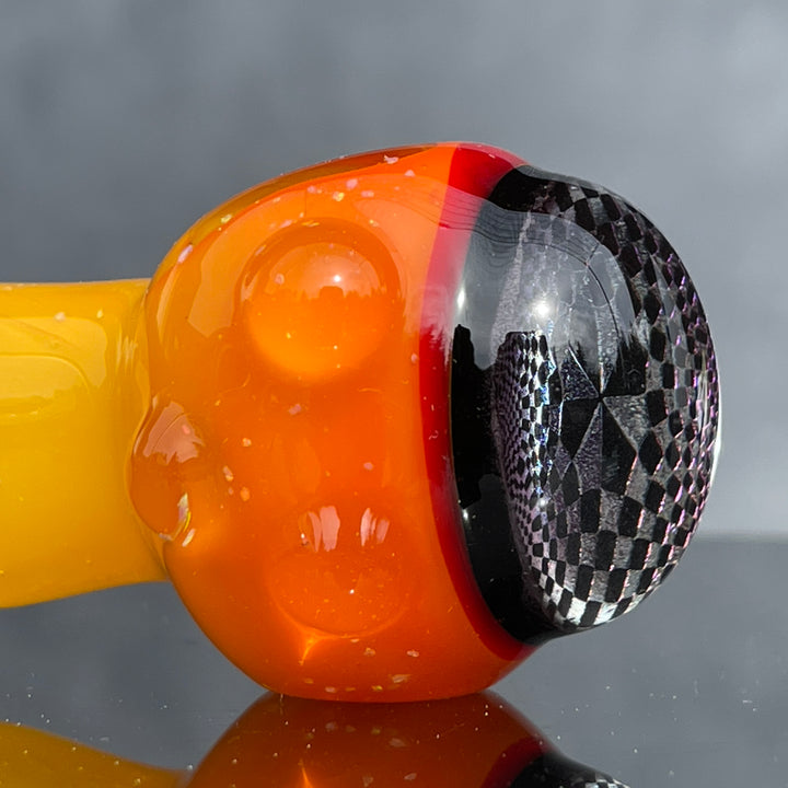 Checkered Dichro Berzerker Spoon Glass Pipe Berzerker Glass   