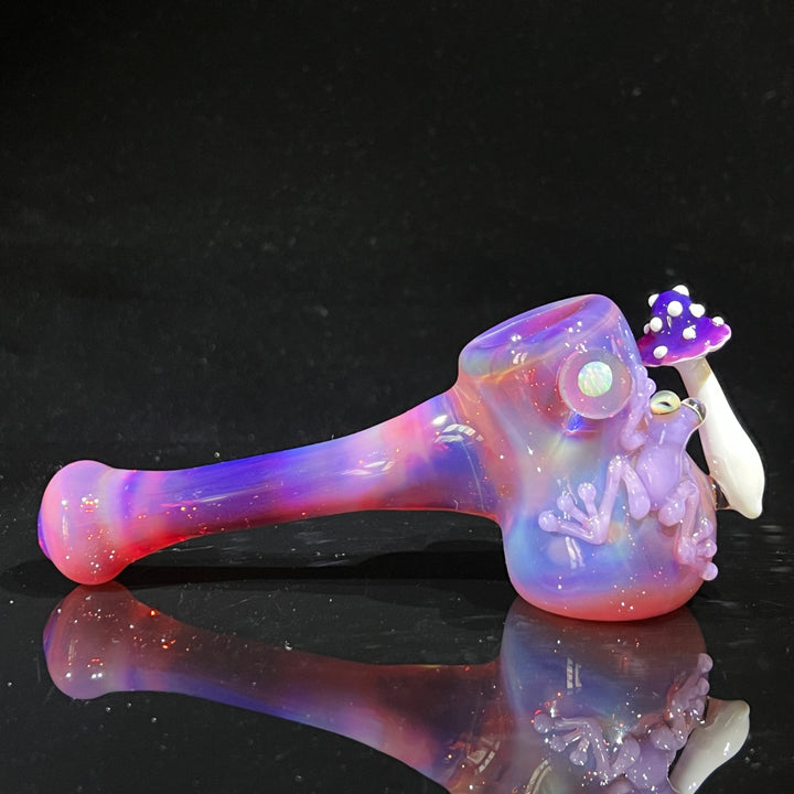 Pink Frog Mushroom Hammer  Beezy Glass   