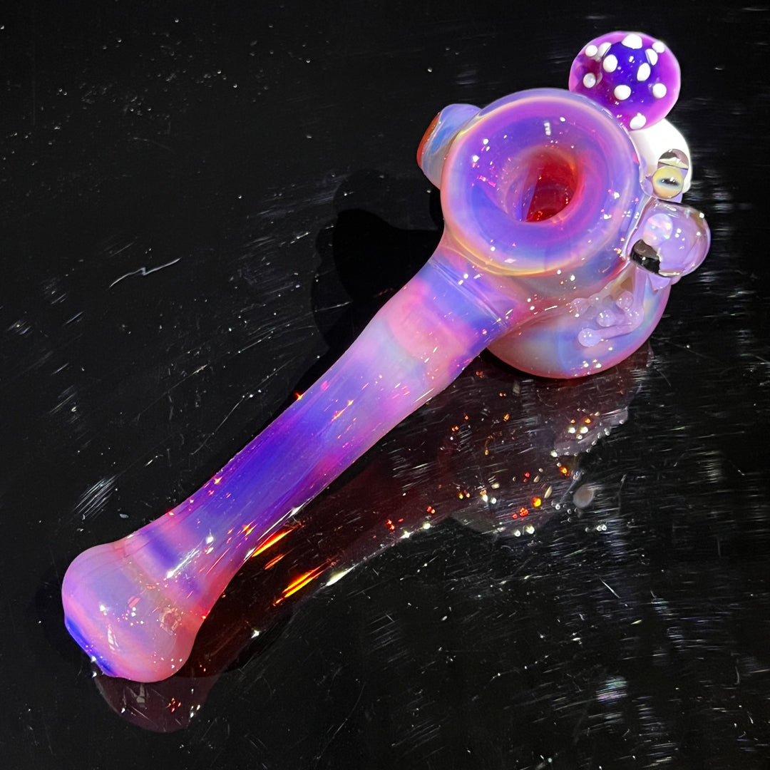 Pink Frog Mushroom Hammer  Beezy Glass   