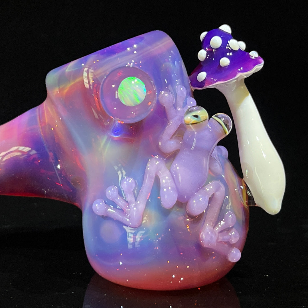 Pink Frog Mushroom Hammer  Beezy Glass   