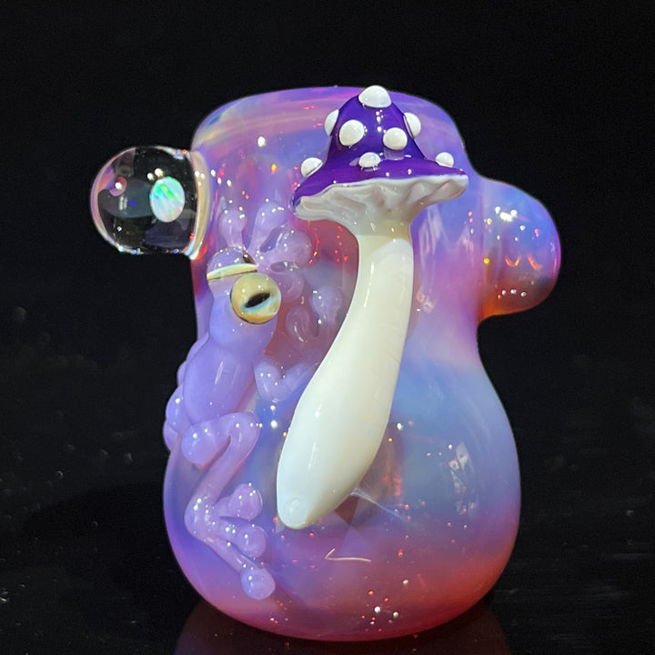 Pink Frog Mushroom Hammer  Beezy Glass   