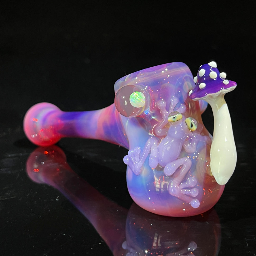 Pink Frog Mushroom Hammer  Beezy Glass   