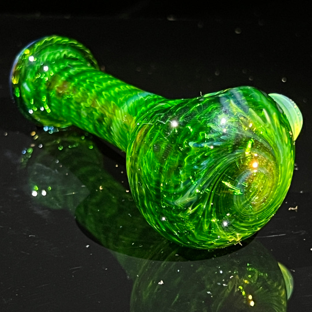 Forest Green Hammer Bubbler Combo Glass Pipe Cose Glass   