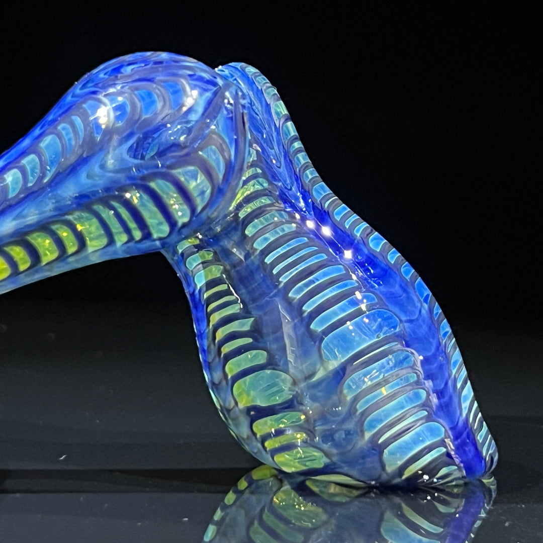 Fumed Color Rake Sidecar Bubbler Glass Pipe Mary Jane's Glass