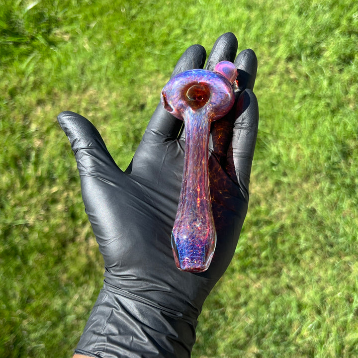 Mushroom Purple Magic Pipe Glass Pipe Beezy Glass   