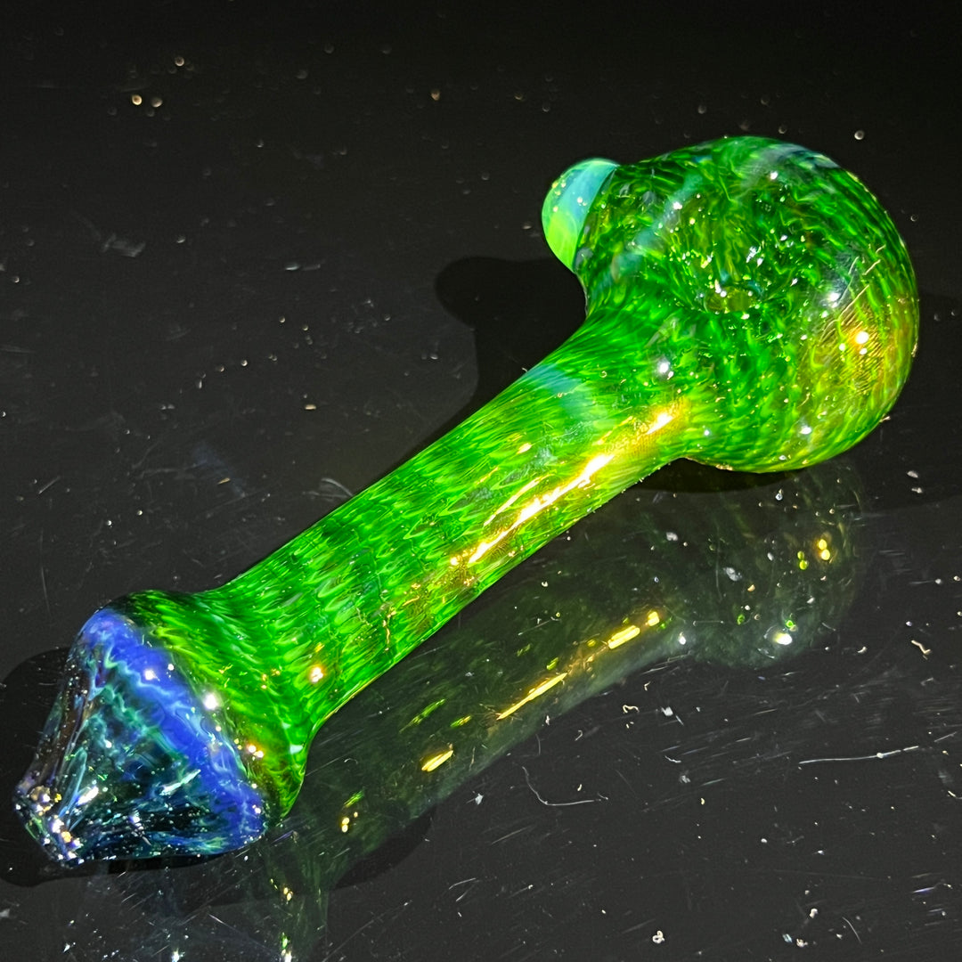 Forest Green Hammer Bubbler Combo Glass Pipe Cose Glass   