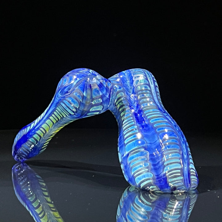 Fumed Color Rake Sidecar Bubbler Glass Pipe Mary Jane's Glass