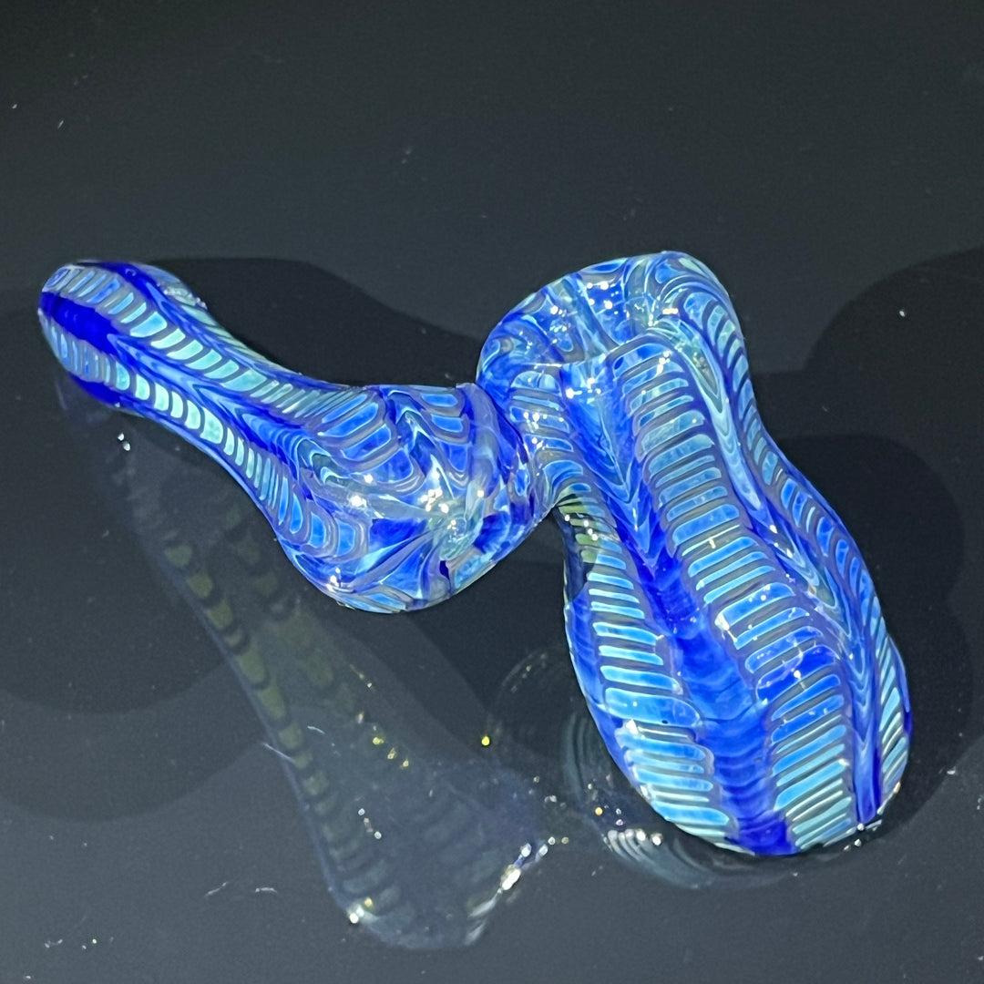 Fumed Color Rake Sidecar Bubbler Glass Pipe Mary Jane's Glass