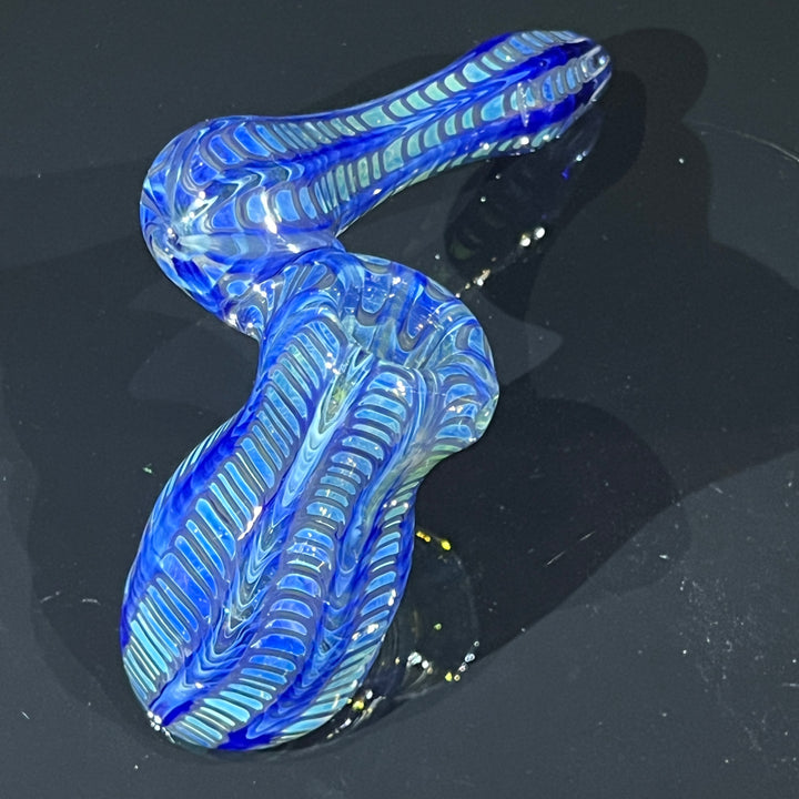 Fumed Color Rake Sidecar Bubbler Glass Pipe Mary Jane's Glass