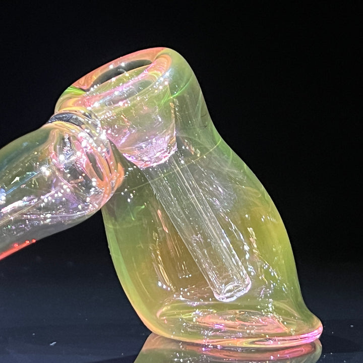 Fumed Hammer Bubbler Glass Pipe Mary Jane's Glass