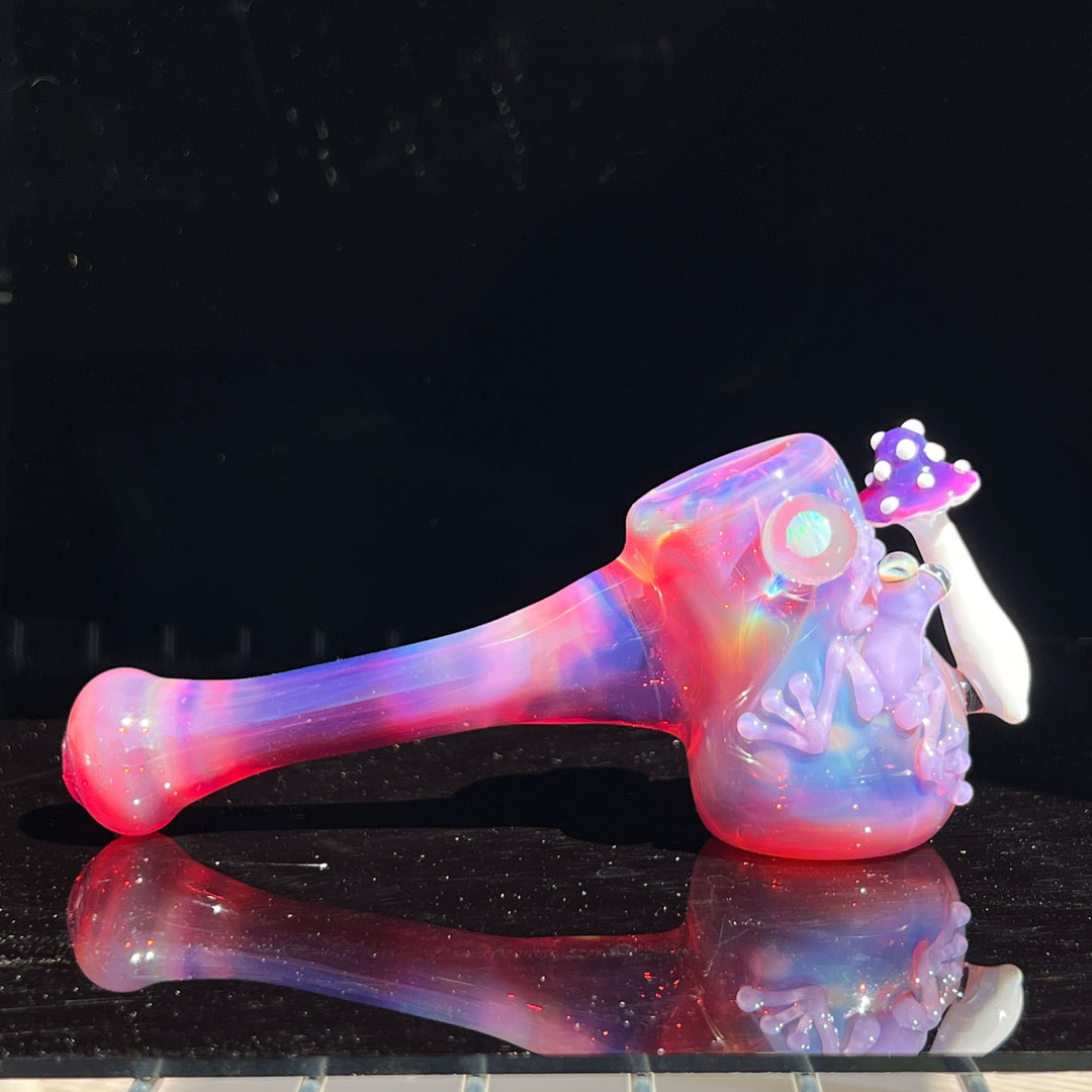 Pink Frog Mushroom Hammer  Beezy Glass   