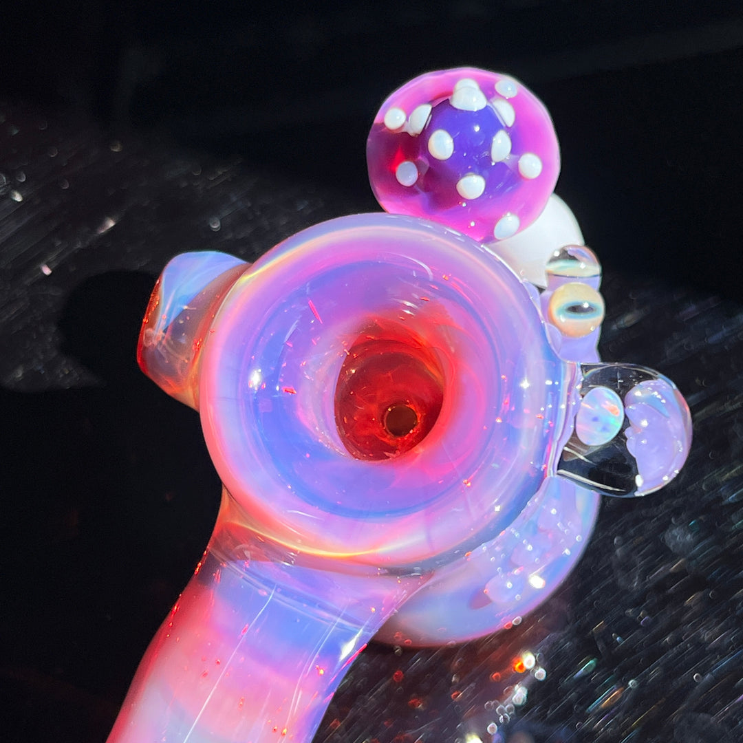 Pink Frog Mushroom Hammer  Beezy Glass   