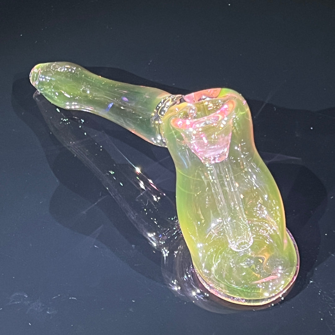 Fumed Hammer Bubbler Glass Pipe Mary Jane's Glass