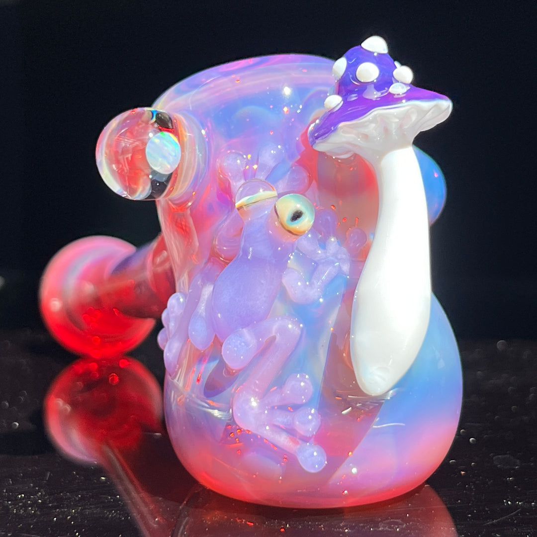 Pink Frog Mushroom Hammer  Beezy Glass   