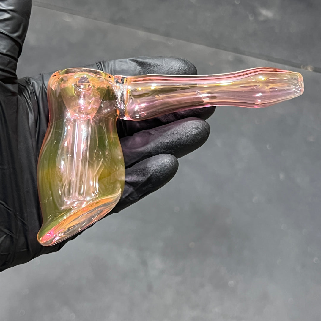 Fumed Hammer Bubbler Glass Pipe Mary Jane's Glass