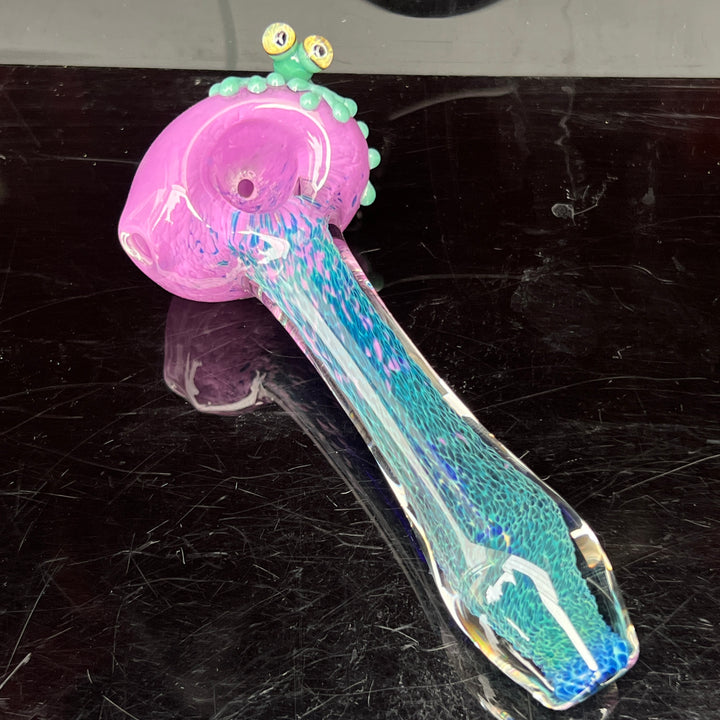 Purple Magic Frog Spoon Glass Pipe Beezy Glass   