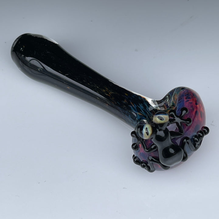 Purple Magic Frog Spoon Glass Pipe Beezy Glass   