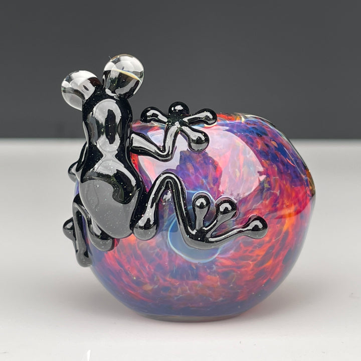 Purple Magic Frog Spoon Glass Pipe Beezy Glass   