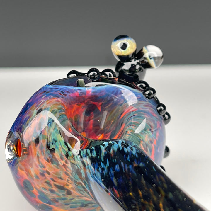 Purple Magic Frog Spoon Glass Pipe Beezy Glass   