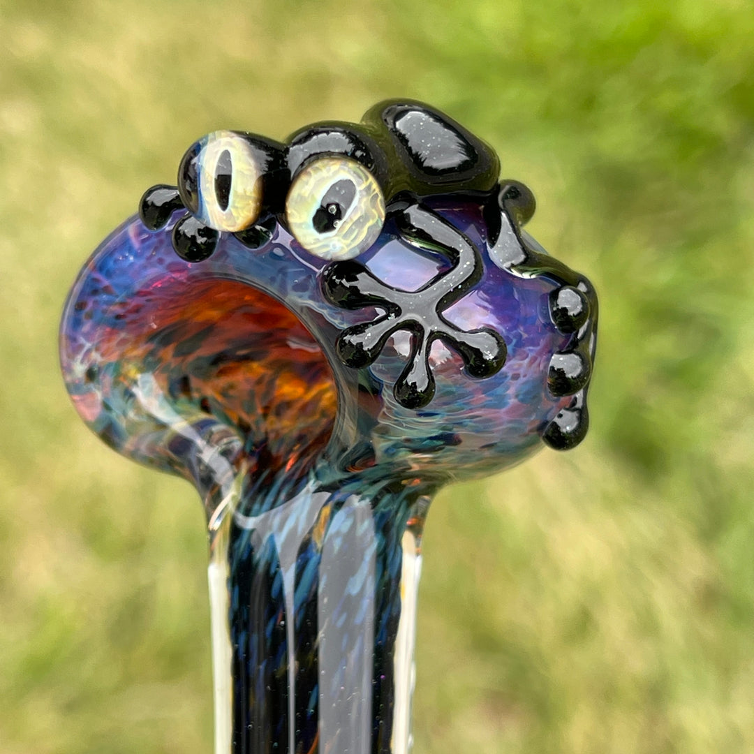 Purple Magic Frog Spoon Glass Pipe Beezy Glass   