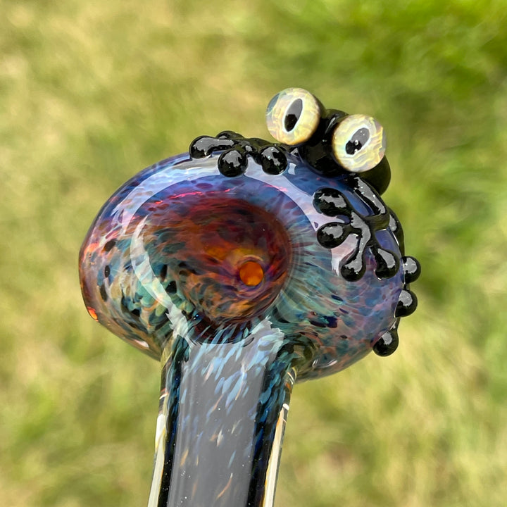 Purple Magic Frog Spoon Glass Pipe Beezy Glass   