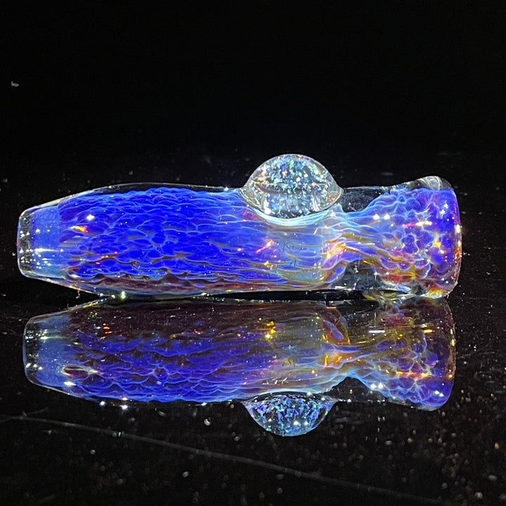 Purple Nebula Crushed Opal Chillum Glass Pipe Tako Glass   