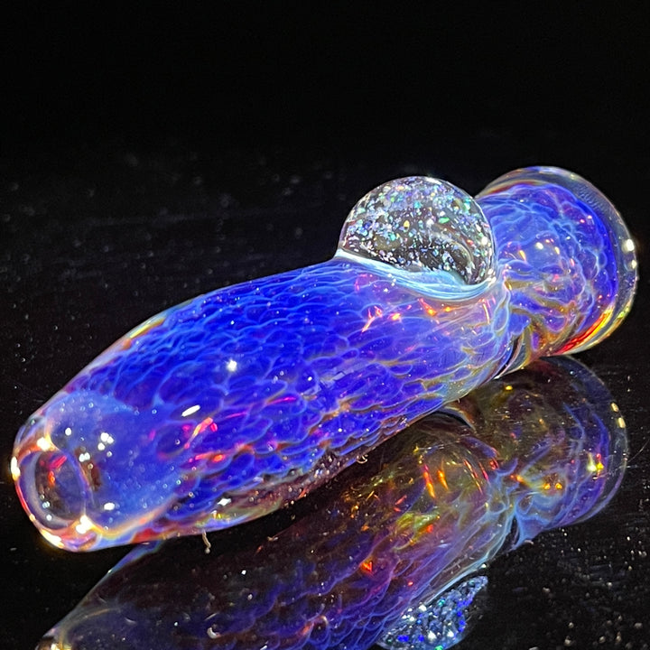 Purple Nebula Crushed Opal Chillum Glass Pipe Tako Glass   