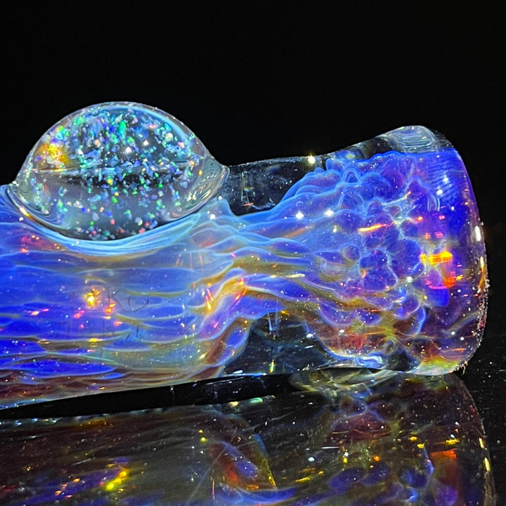 Purple Nebula Crushed Opal Chillum Glass Pipe Tako Glass   