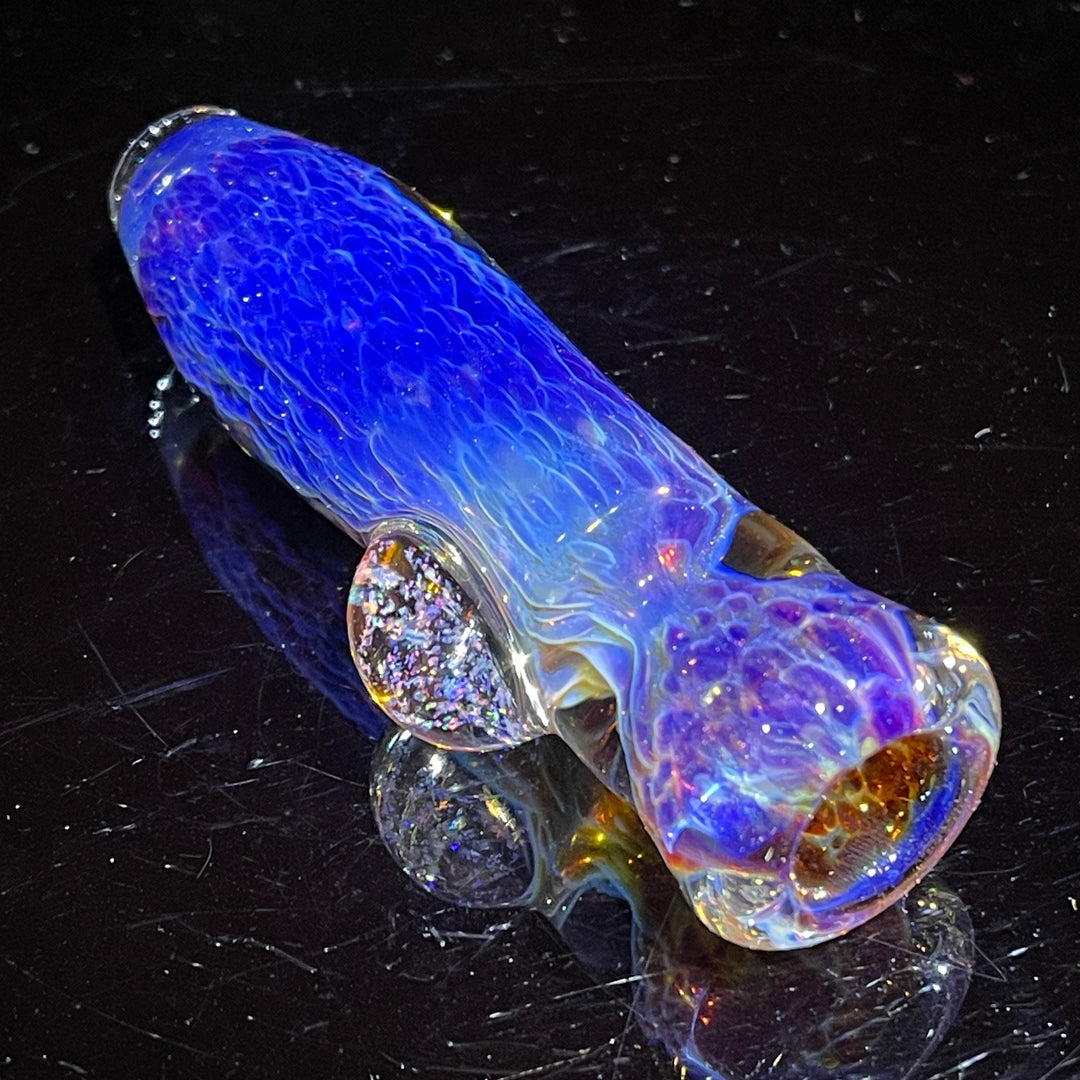 Purple Nebula Crushed Opal Chillum Glass Pipe Tako Glass   