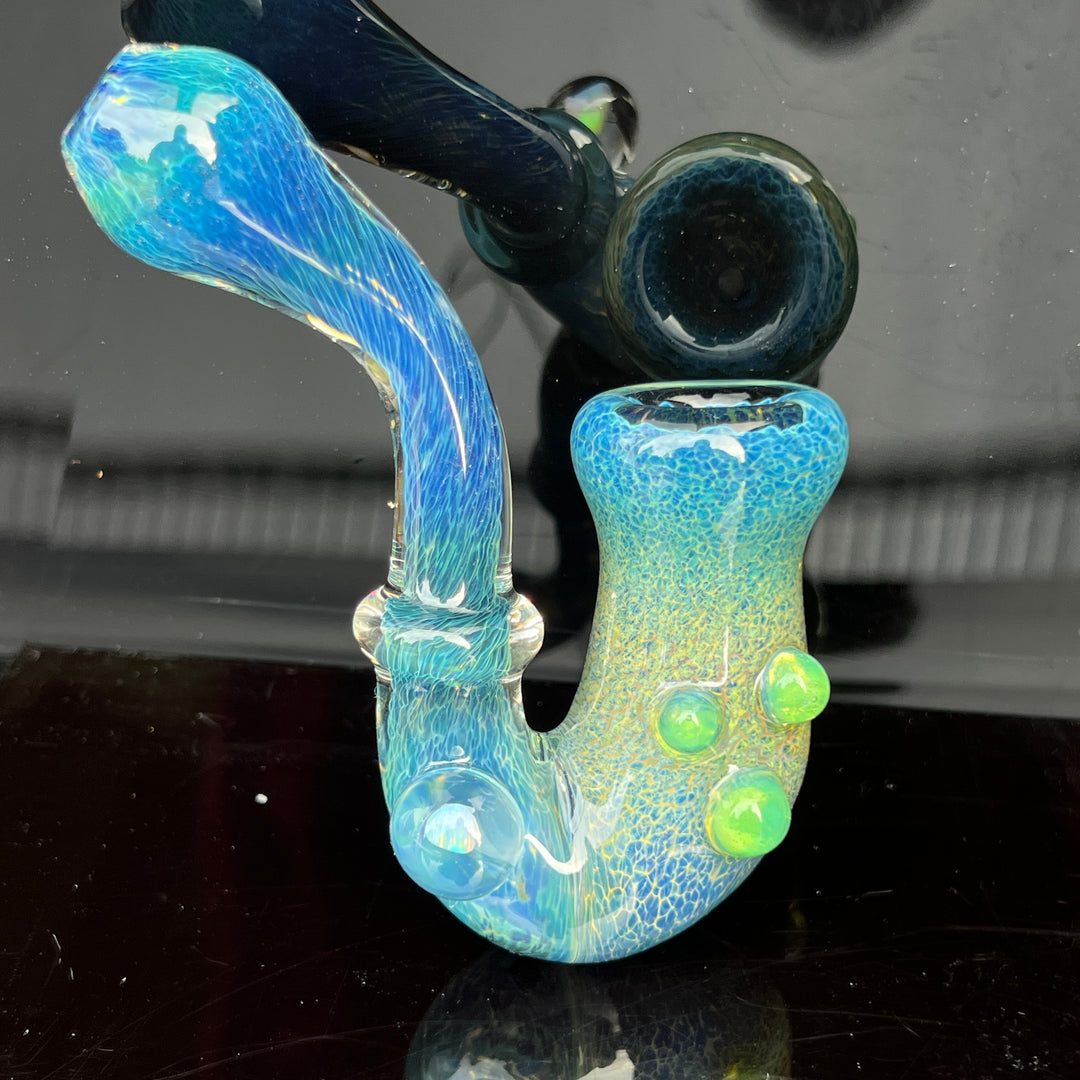 Blue Moon Opal Slime Sherlock Glass Pipe Beezy Glass   