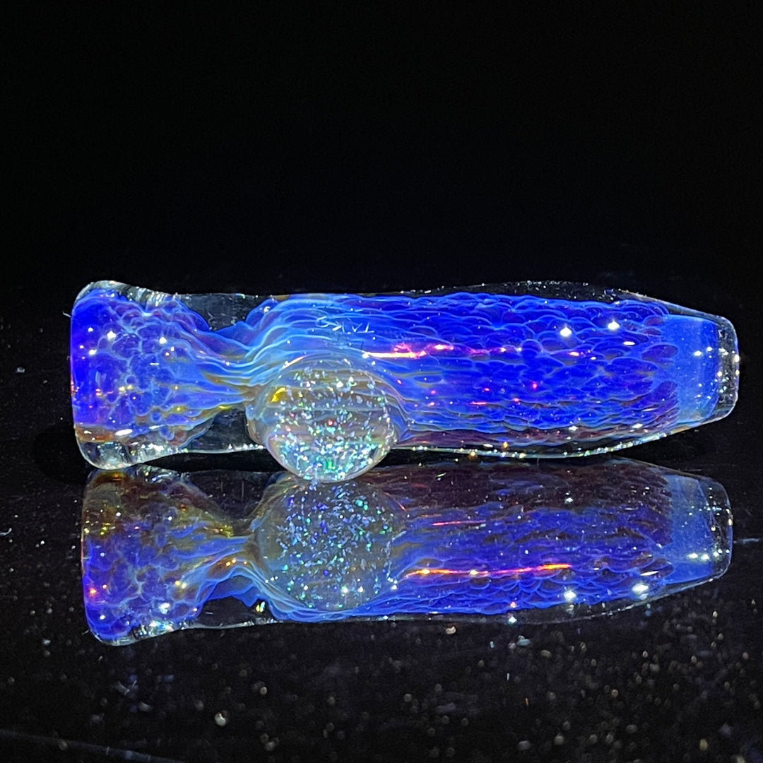 Purple Nebula Crushed Opal Chillum Glass Pipe Tako Glass   