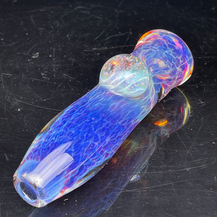 Purple Nebula Crushed Opal Chillum Glass Pipe Tako Glass   