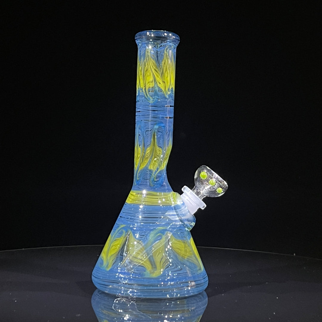 9" Blueberry Beaker Bong Glass Pipe Mary Jane's Glass